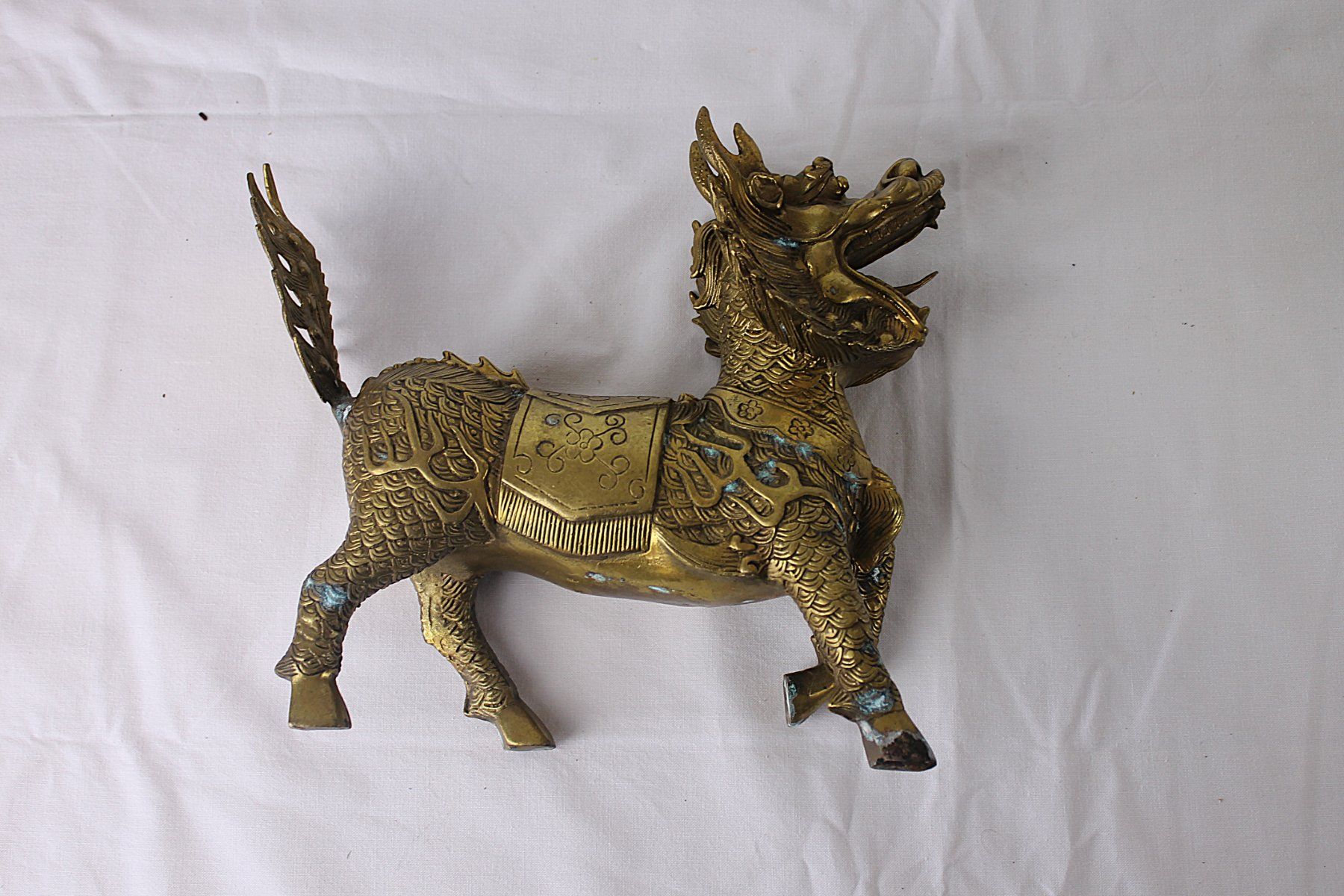 Sculture & Statue: Qilin Paar aus Messing – Usato da Reinach BL venduto da bk_brockireinach 5