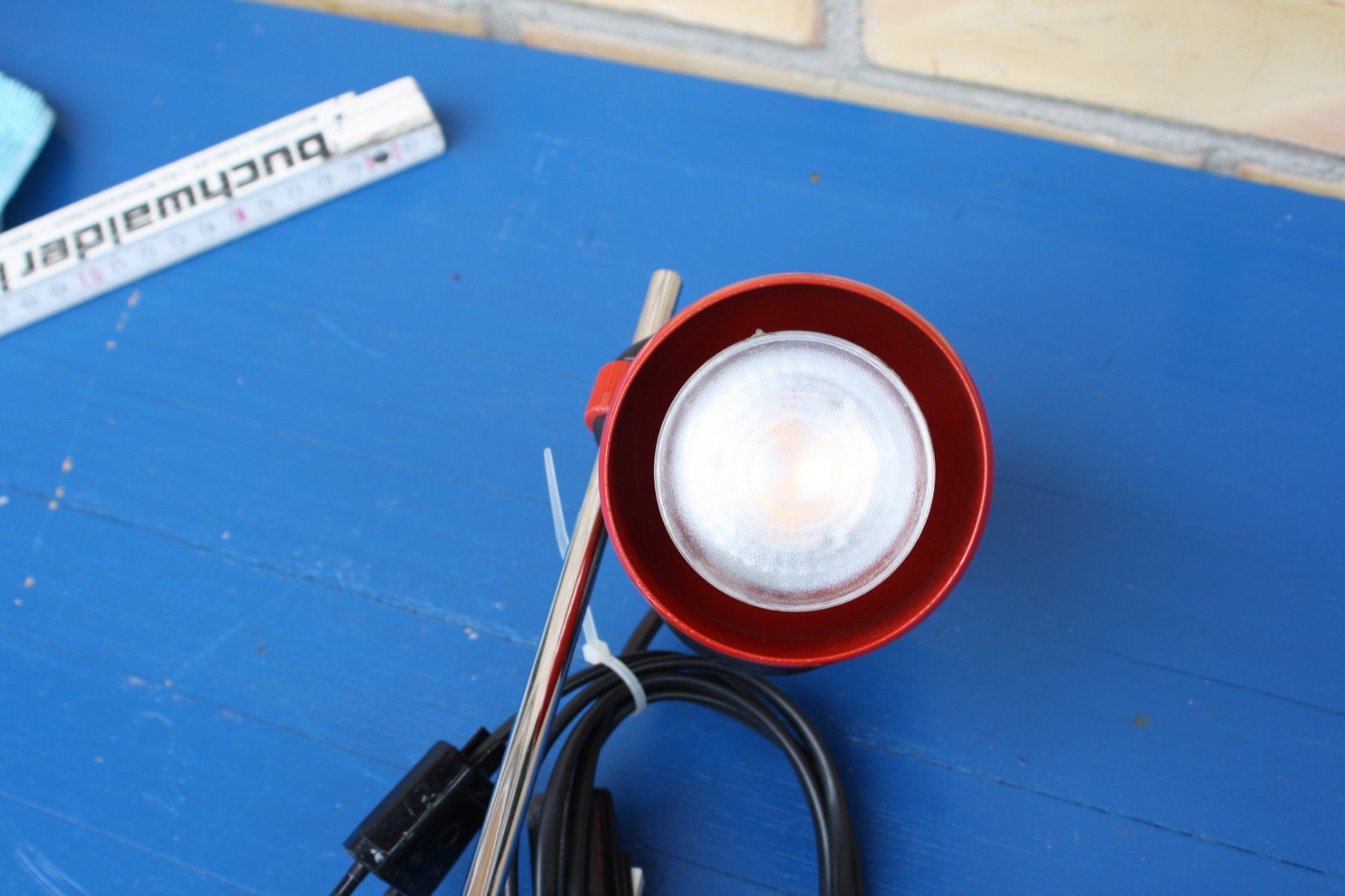 Lampen: VINTAGE TISCH LAMPE MIT LED BIRNE – Gebraucht aus Wauwil von Pneuedy 5
