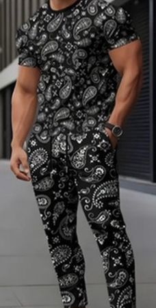 Komfort pur - wohlfühl und edler Hosen-2-Teiler, nero, L/XL