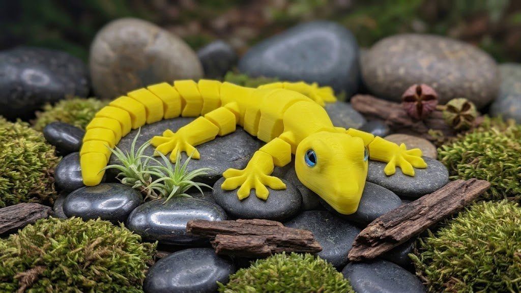 Tutte le decorazioni: Beweglicher Gecko - gelb – Nuovo (secondo la descrizione) da Staufen venduto da El3D