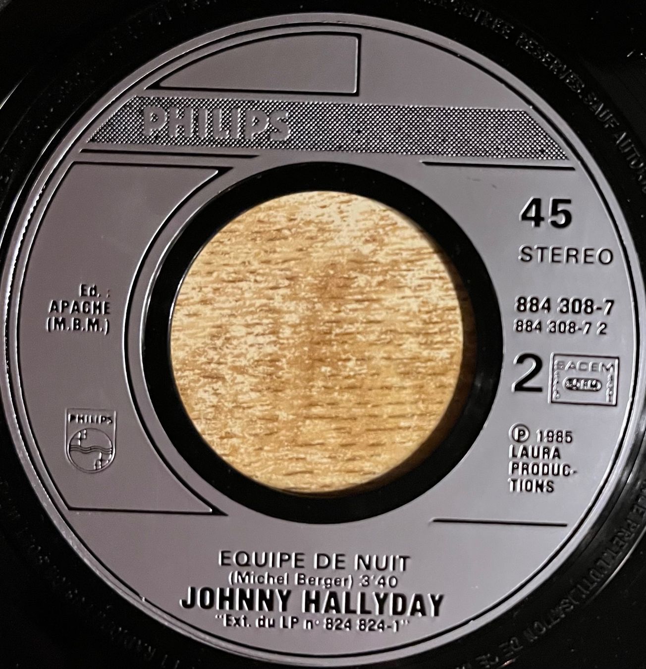 Dischi in vinile: JOHNNY HALLYDAY - QUELQUE CHOSE DE TENNESSEE – Usato da Bussigny venduto da vinyl-pas-cher 3