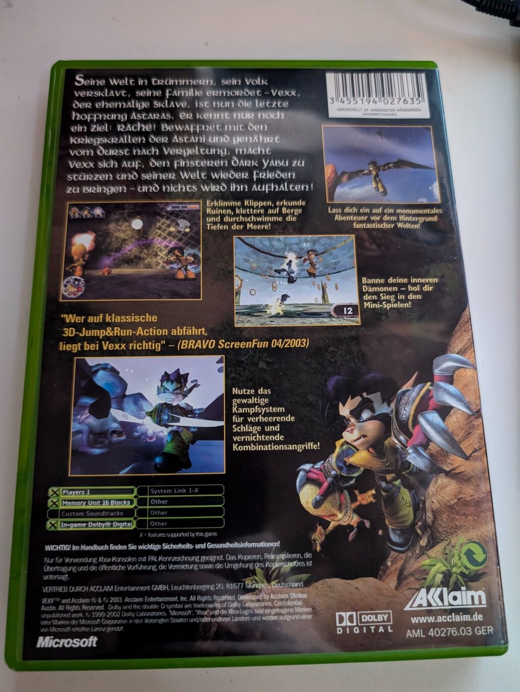 Microsoft Giochi: Vexx - Xbox Video Game – Usato da Hünenberg See venduto da SpecialEditionGaming 2