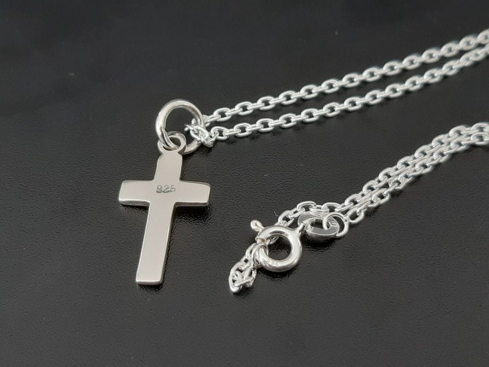 Ciondoli: Sterling Silber 925 Halskette mit Kreuz – Nuovo e nell'imballaggio originale da Einsiedeln venduto da My__Way 1