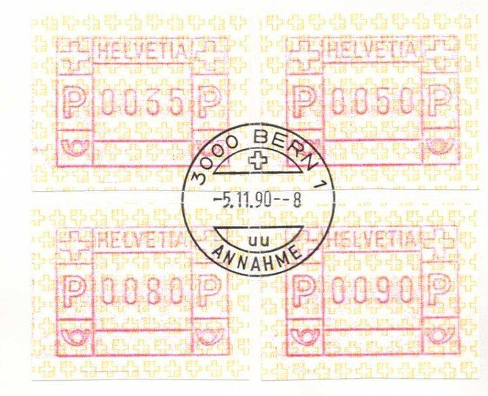 Tutti i francobolli: Automatenstempel 5.11.1990  FDC – Usato da Aarau venduto da kufi44 1