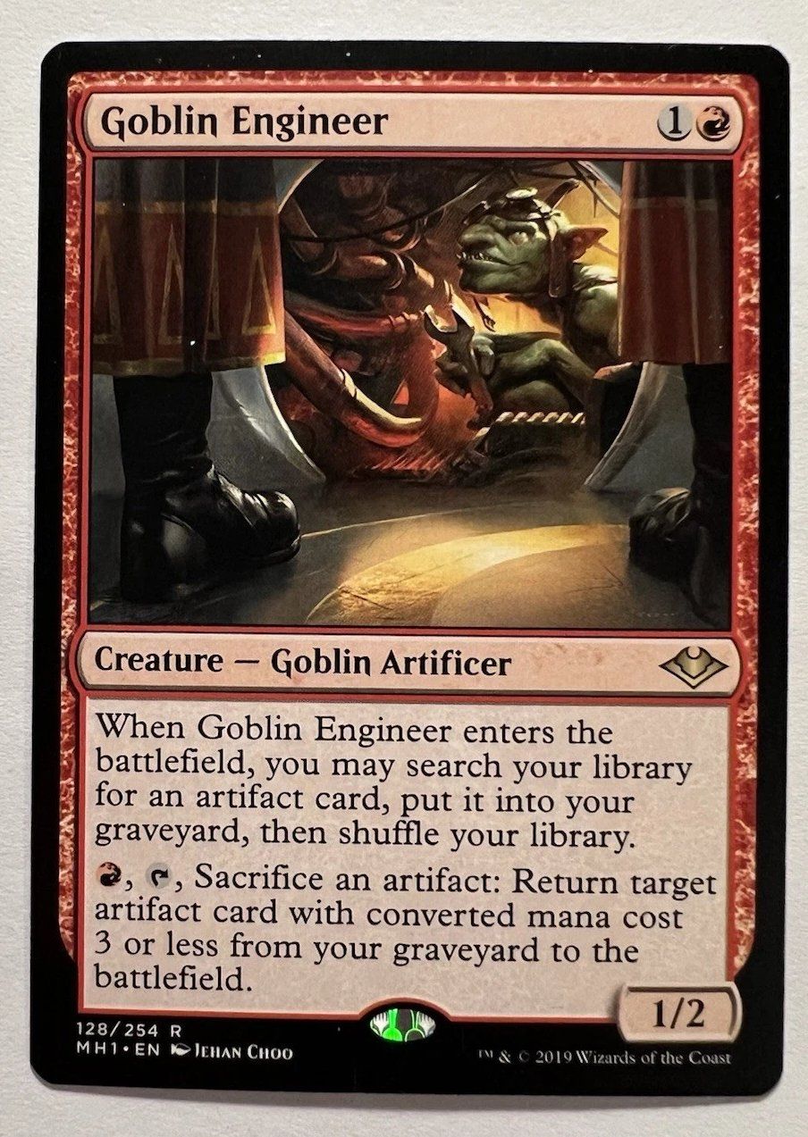 Magic The Gathering Carte collezionabili: Goblin Engineer - MtG - EN – Usato da Bolligen venduto da Gurkenfeld