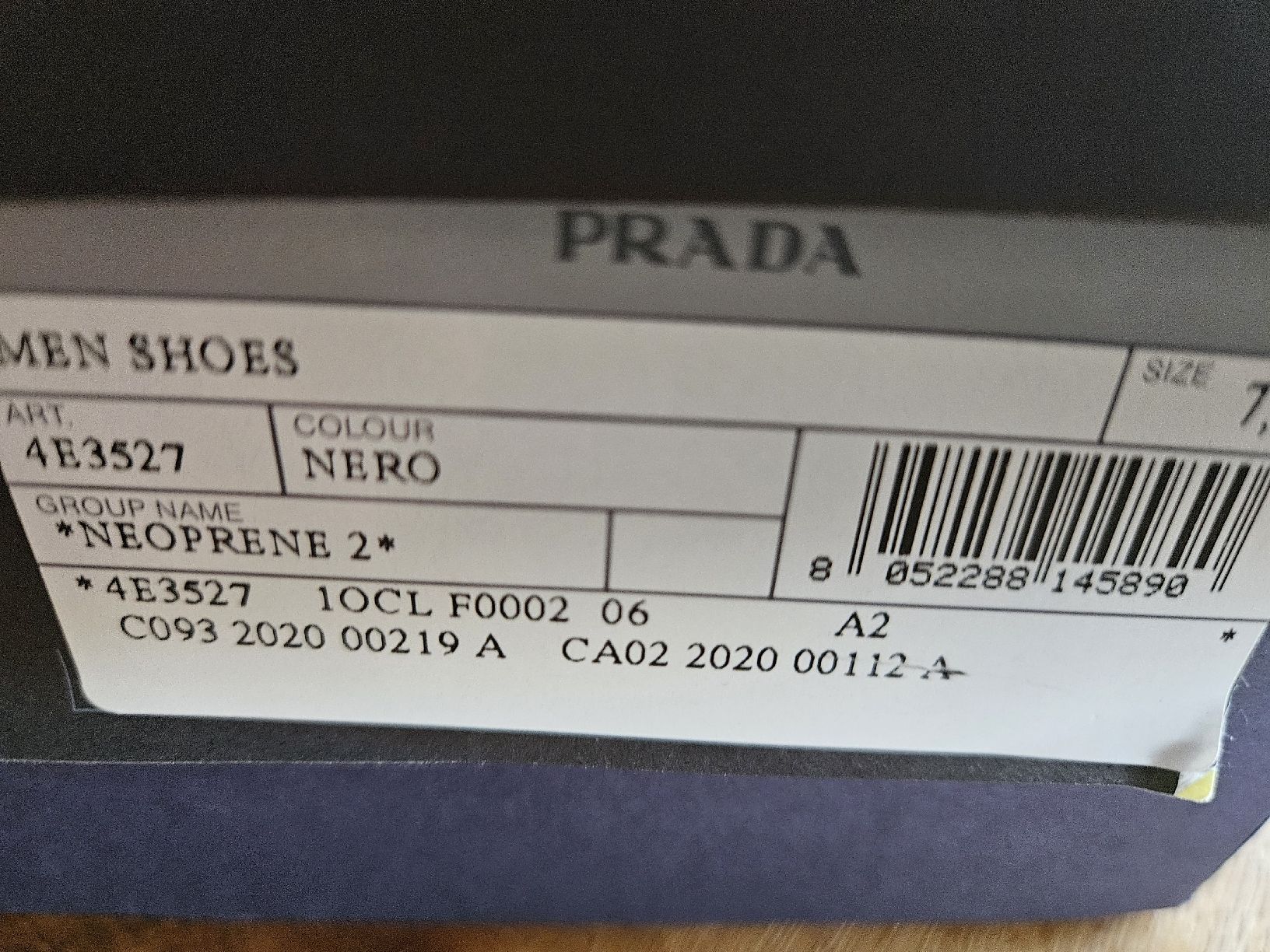Scarpe da uomo: PRADA Sneaker Neu 41.5 Nero Neoprene 2 – Nuovo e nell'imballaggio originale da Ramlinsburg venduto da Mis_Telly 2