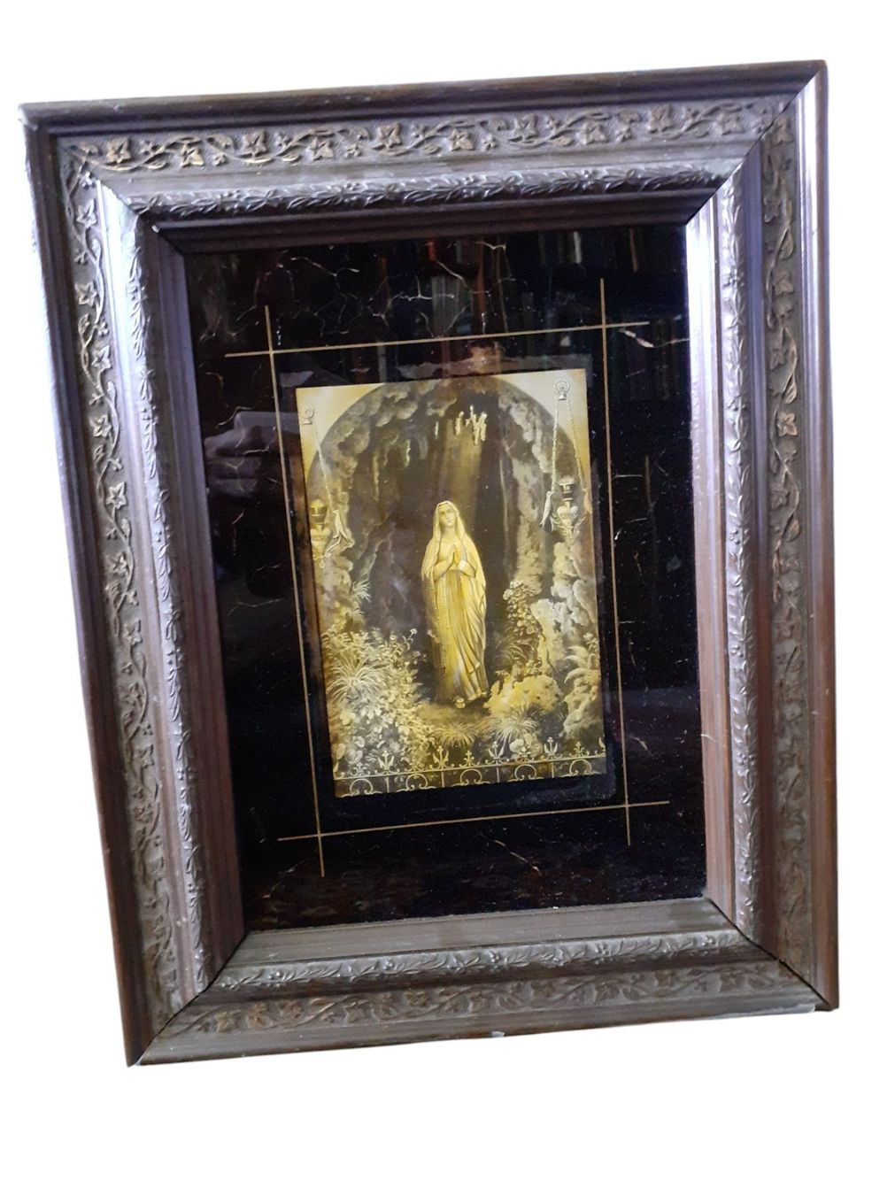 Gemälde: Hinterglasbild sakral Madonna antik – Gebraucht aus Mörschwil von antiksalon 1