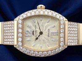 Van Der Bauwede Genève 'Princess' 18k Gold full diamonds