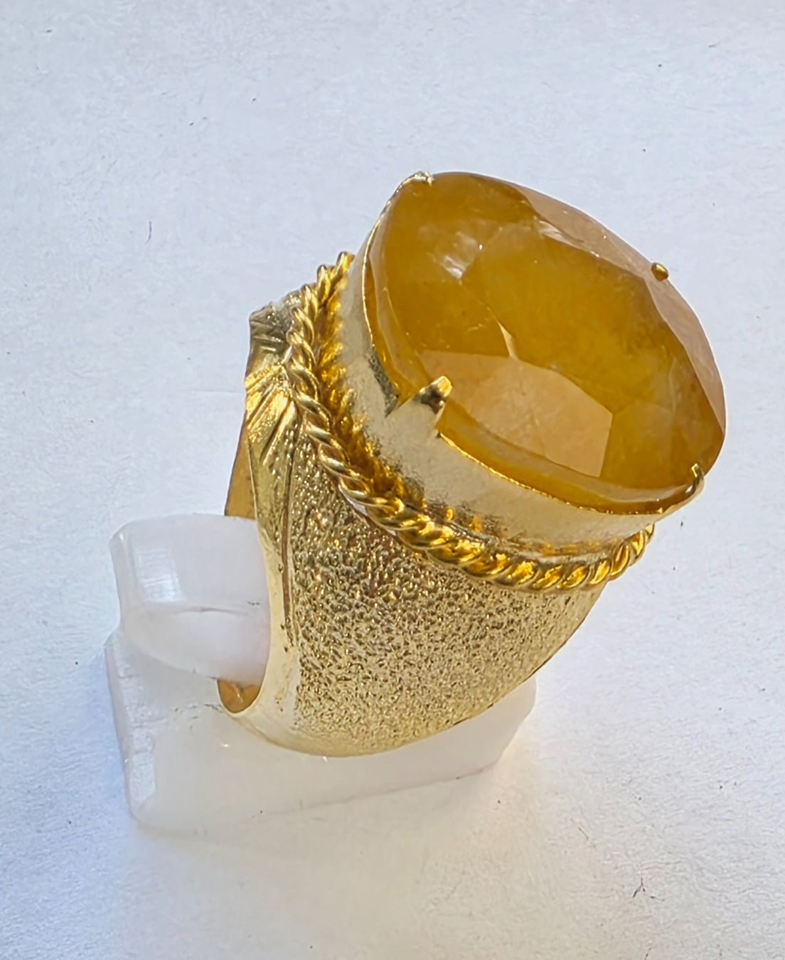 Anelli: Fingerring gelber Safir – Nuovo (secondo la descrizione) da Zürich venduto da ben_mn5h 3