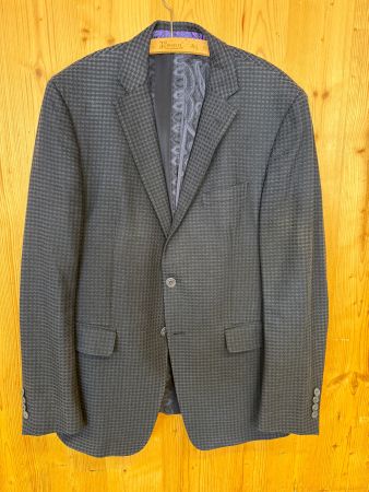 ETRO Herren Blazer Sakko Gr. 52 Grau Made in Italy