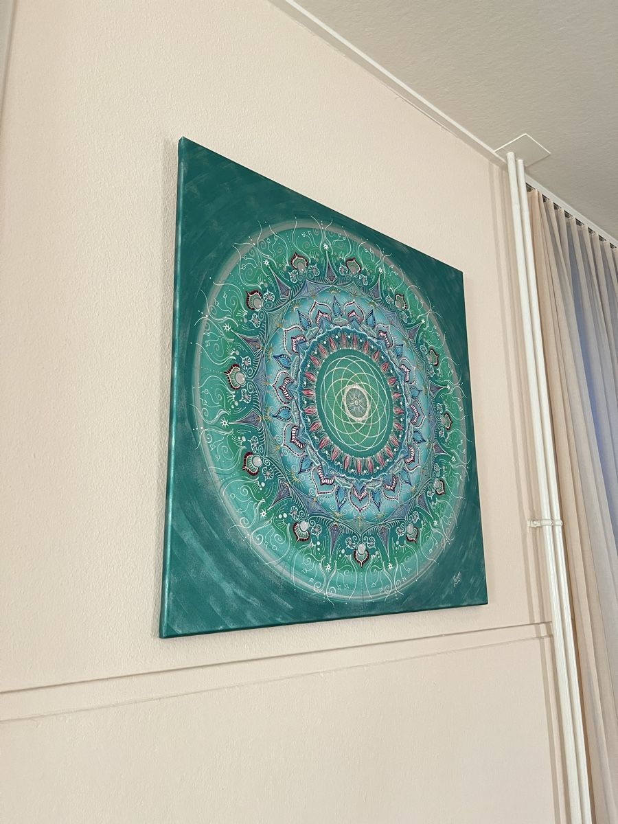 Poster & Bilder: Mandala in grünen Tönen  – Gebraucht aus Biel-Benken BL von tan_62q6 2