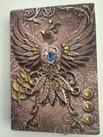 Notizbuch Vintage Design mit 3D Vogel Motiv 