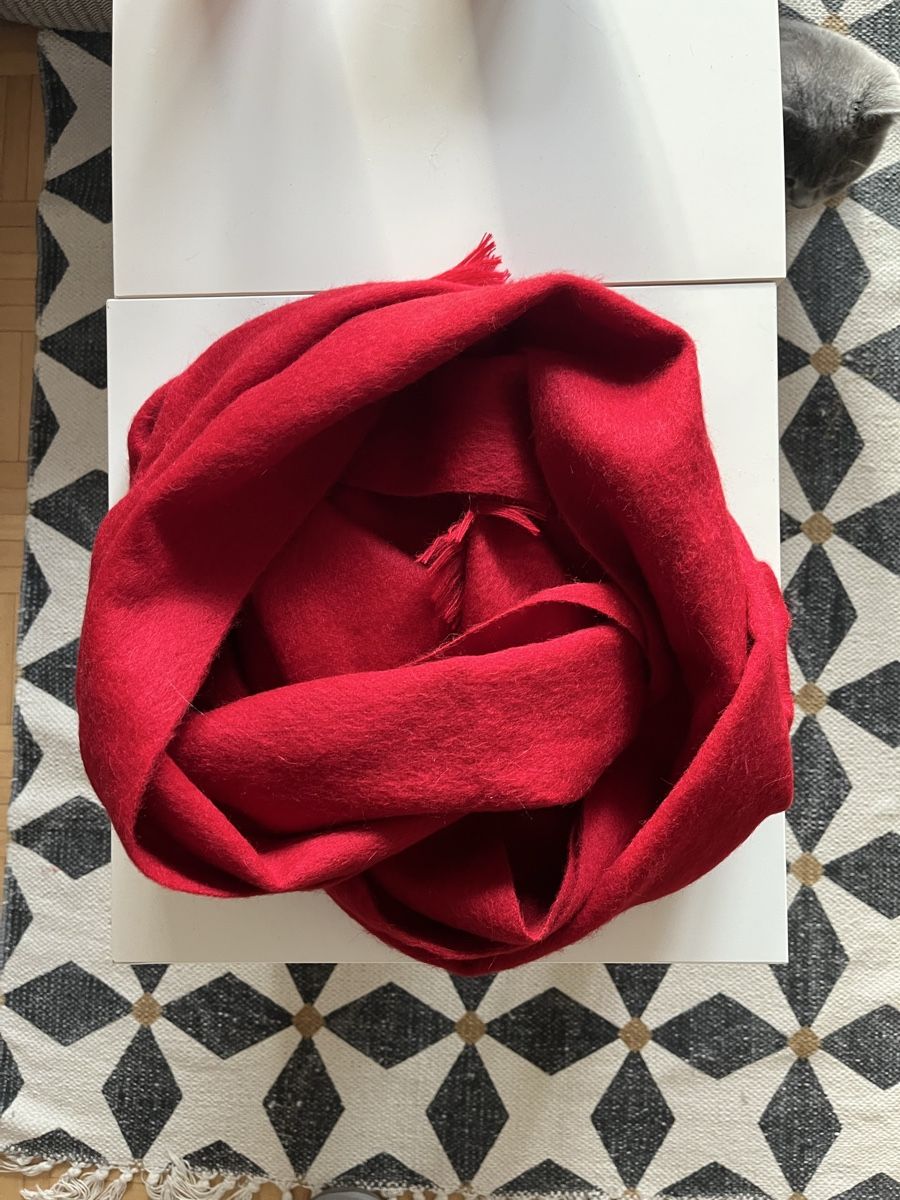 Foulard & Sciarpe: Roter Schal aus Alpaka Wolle – Nuovo (secondo la descrizione) da Winterthur venduto da Seifert27