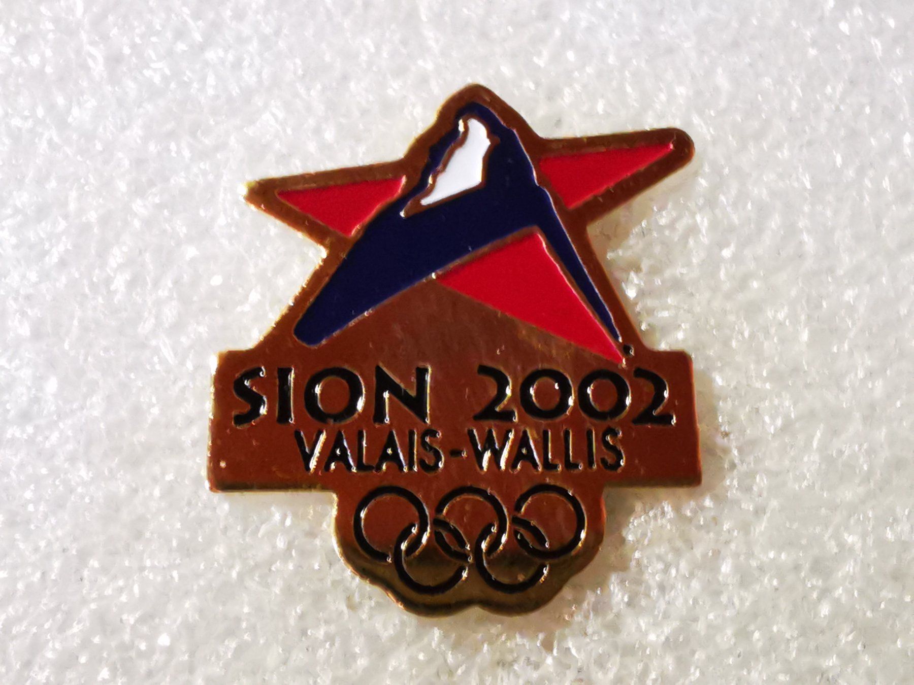 Placchette & Badge: Ansteckpin 156: Sion 2002 Olympia – Usato da Oppligen venduto da Pin-Fall-Shop
