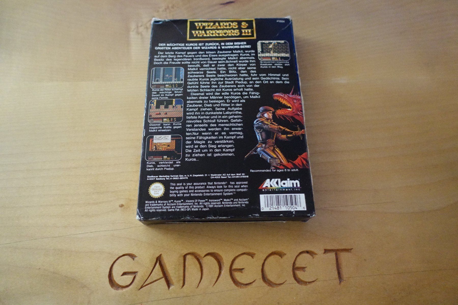 Nintendo Spiele: Wizards & Warriors III: Kuros – Gebraucht aus Steinach von Gamecet 5