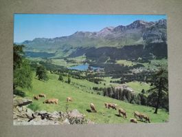 Lenzerheide Valbella Gesamtansicht Stempel Rest. Tgantieni