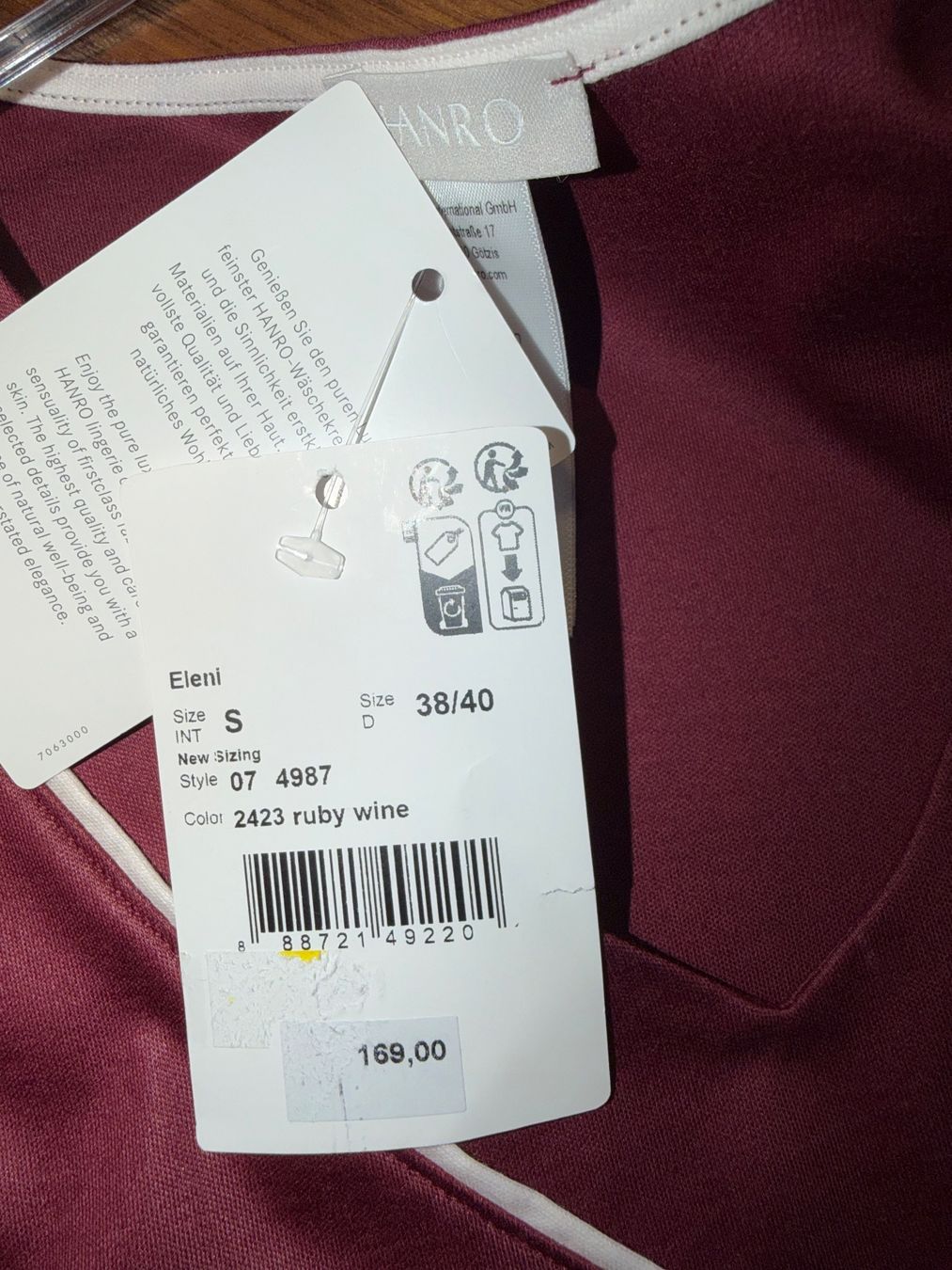 Hanro Negligees & Pigiami: Nachthemd HANRO S neu – Nuovo (secondo la descrizione) da Dornach venduto da samuti 2