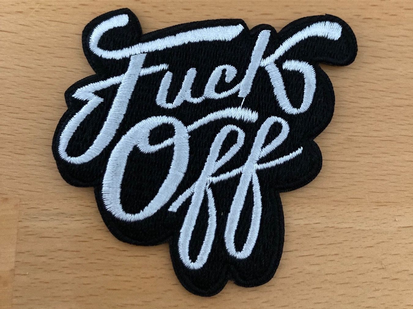 Patches: “Fuck Off”Patch Aufnäher Sticker 30 – Neu (gemäss Beschreibung) aus Horn von abutre72
