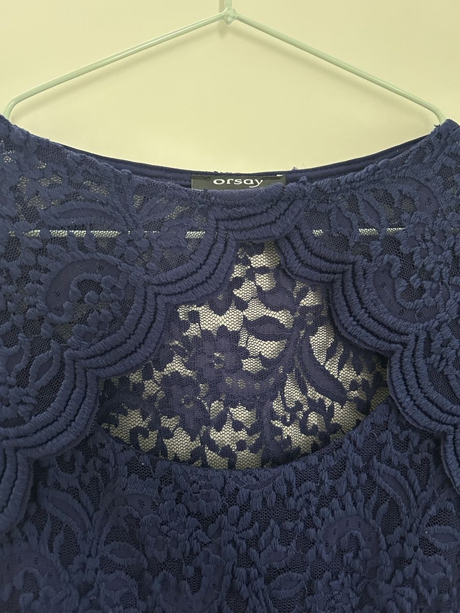 Orsay Vestiti: Kleid dunkelblau Spitze Orsay Gr. S – Usato da Winterthur venduto da Guizza93 1