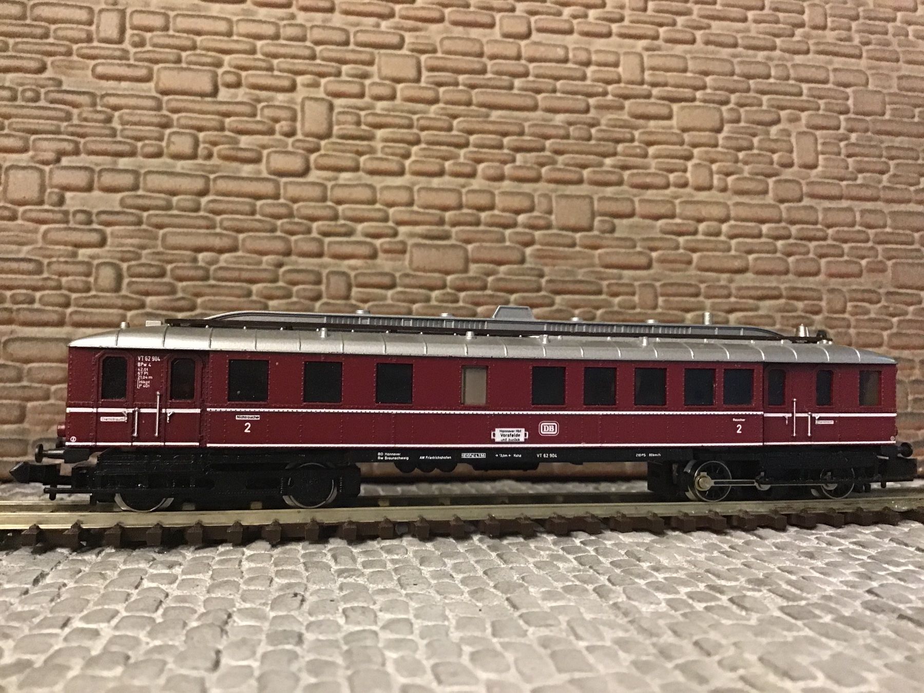 Trix Modellini di ferrovie: Minitrix N VT 62 904 Triebwagen, – Usato da Männedorf venduto da Modell-Spezialisten 1