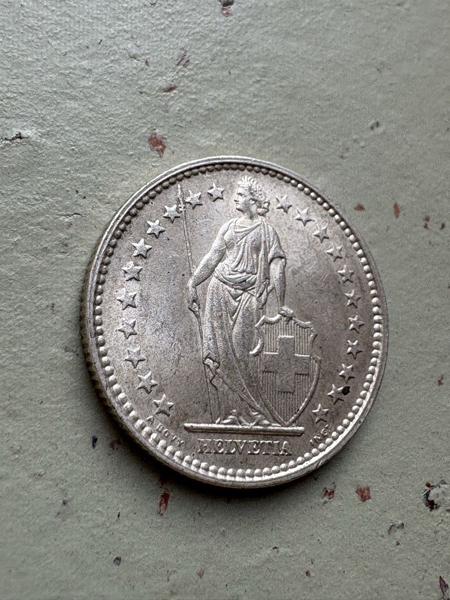 Tutti le monete: 2-Franken 1920 gutes Stück – Usato da Zürich venduto da mysilvercoin 3