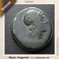 Antike griechische Münze / 150-100 vChr. / Mysia, Pergamon
