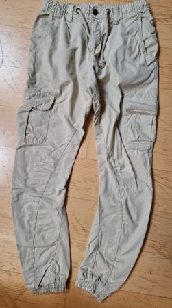 Herren Cargo-Hose, beige, Gr. S, NEU