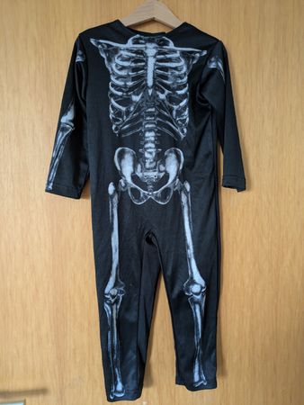 Kids Skeleton Costume for Halloween, Size 110