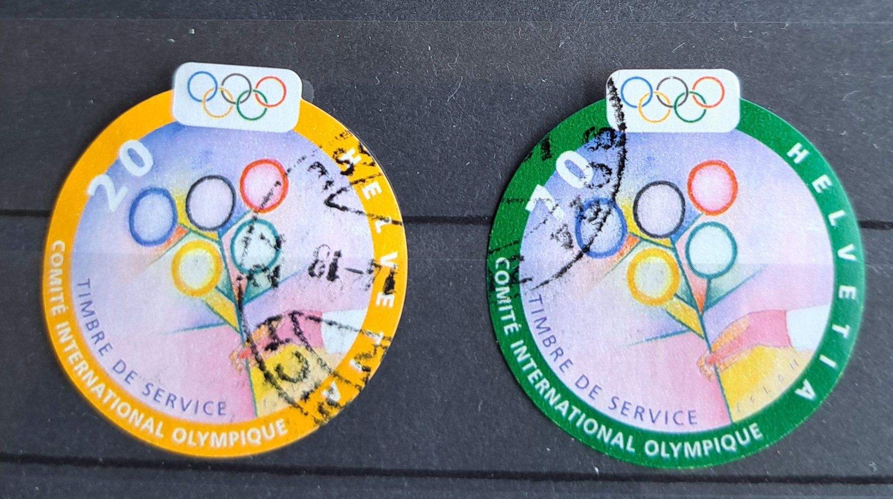 Tutti i francobolli: CH 2000 IOC CIO 1-2 ʘ – Usato da Biel/Bienne venduto da ESOXMAN