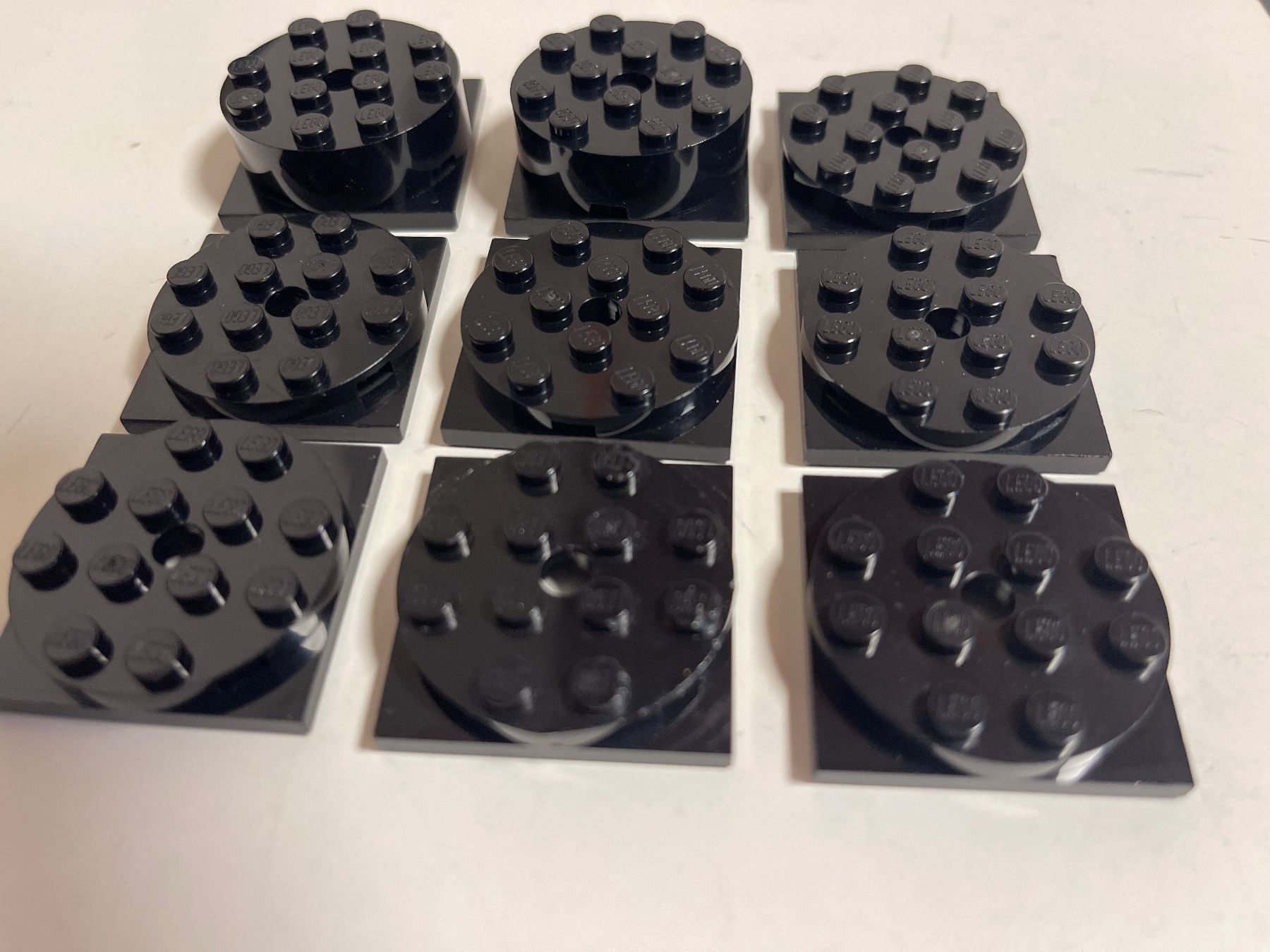 Lego Spielzeuge: LEGO - 8 schwarze rund Drehen Steine – Gebraucht aus Gelterkinden von cobra0110 1