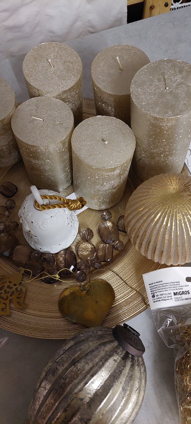 Tutte le decorazioni: Weihnachts Deko in Gold – Nuovo (secondo la descrizione) da Muri AG venduto da nindo1 6