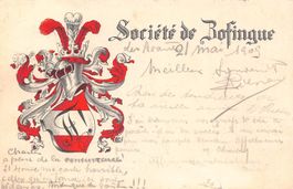 Studentenkarte  Zofingia  1909