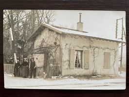 BELLEVUE GE ECHTFOTOKARTE, maison du signaleur ferroviaire?
