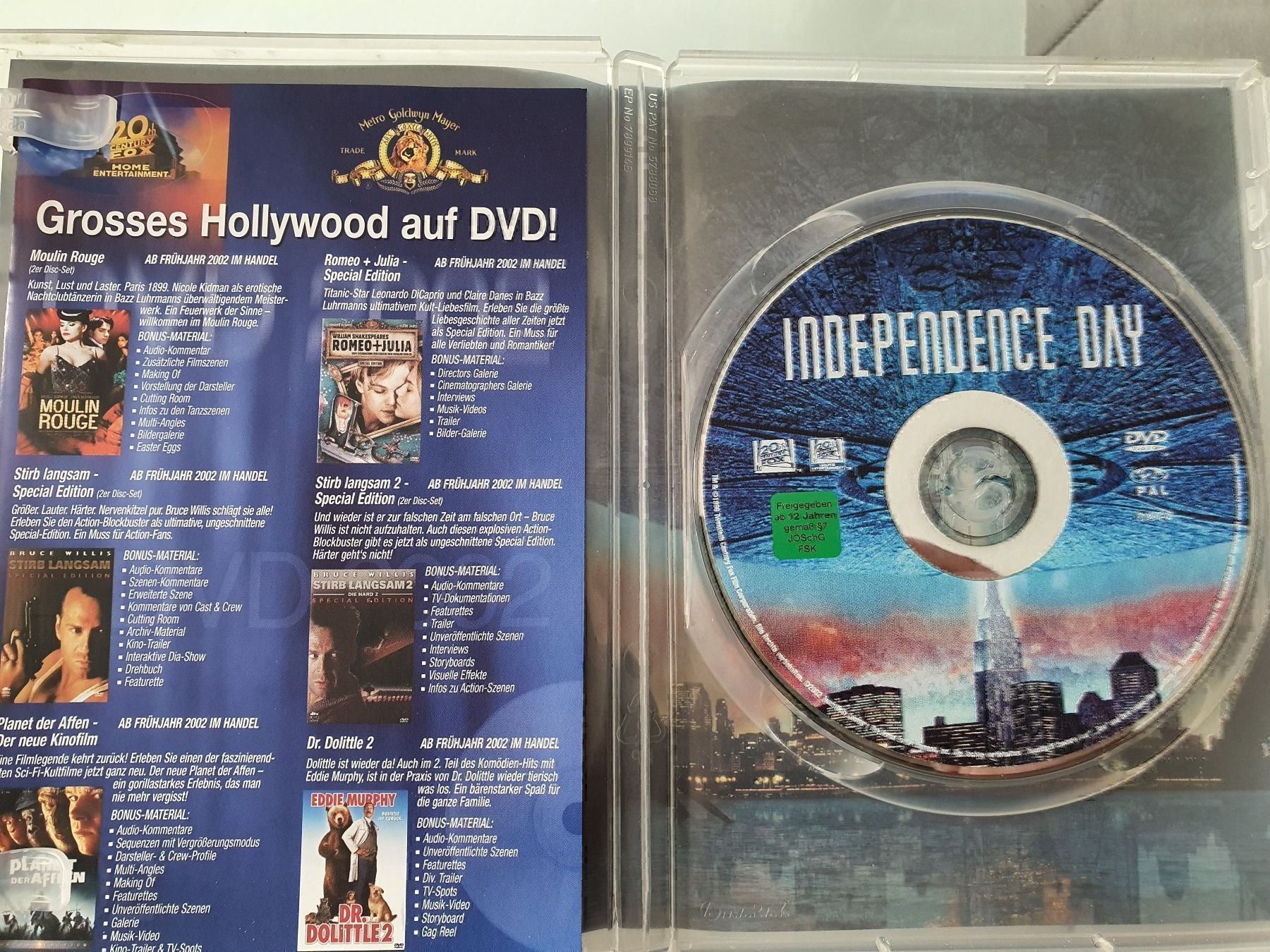 Tutti i DVDs: DVD - Independence Day (Will Smith) – Usato da Zumholz venduto da Paedin 2