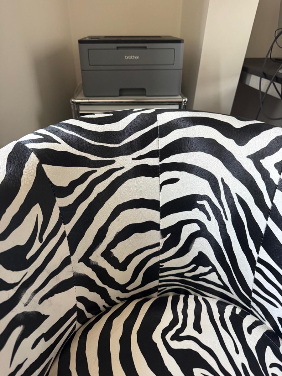 Fauteuils: Vintage Zebra Sessel Kunstleder – D'occasion à Nidau par kingmigae 3