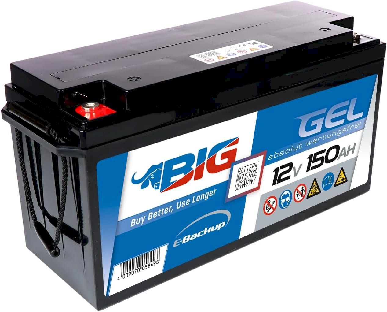 Caricatori & Batterie: BIG E-Backup GEL 12V 150Ah USV Batterie – Nuovo e nell'imballaggio originale da Bottighofen venduto da zaap 1