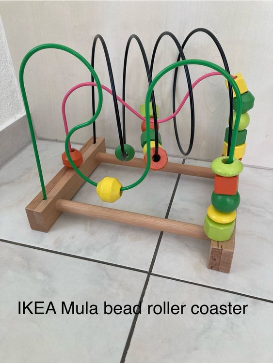 Montessori IKEA wooden bead roller coaster toy (Usato) a Rüti ZH