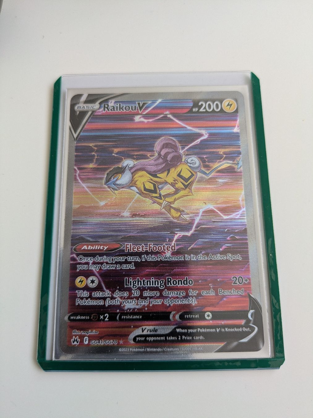 Pokémon Carte collezionabili: Raikou V   – Nuovo (secondo la descrizione) da Hochdorf venduto da NoctisCaelum