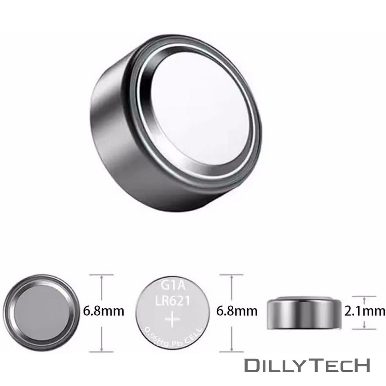 Caricatori & Batterie: DTecH AG1, LR60, 364 Knopfzellenbatterie - 30 Stk. – Nuovo e nell'imballaggio originale da Meilen venduto da DillyTecH 6