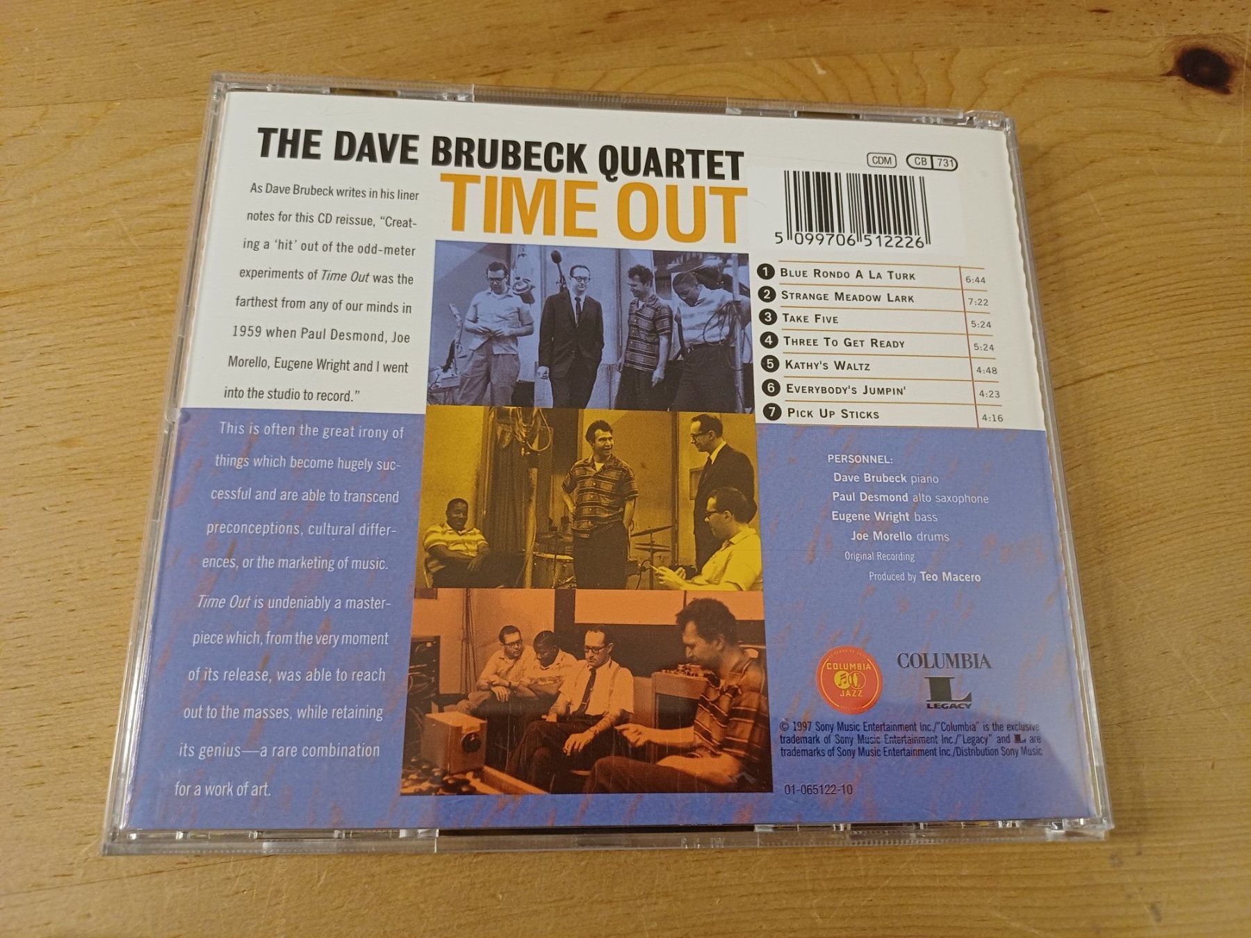 CD: Dave Brubeck Quartet : Time Out (remastered) – Usato da Jona venduto da Rreto71 3