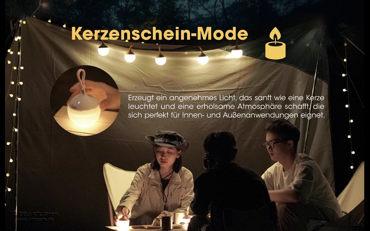Lanterne: Nitecore Bubble, mobile Mehrzweck-Laterne in 5 Farben – Nuovo e nell'imballaggio originale da Grüningen venduto da Prolumin 3