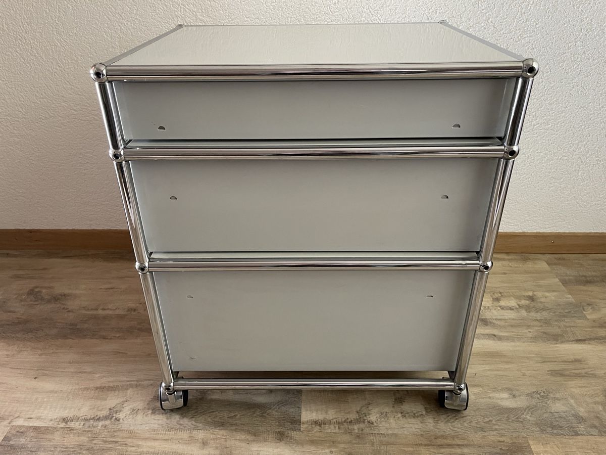 USM Korpus: USM Haller Rollcontainer Büromöbel 3 Schubladen hellgrau – Defekt aus Buchberg von jay13013 3