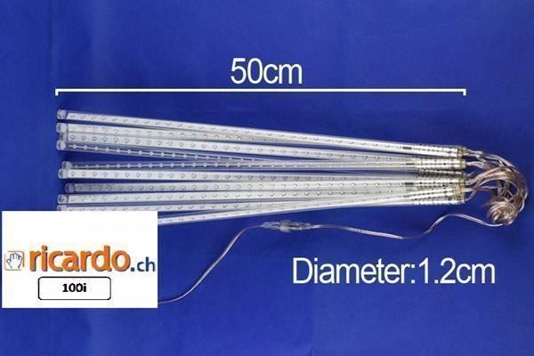 Weihnachtsbeleuchtung: Schneefall Lichter LED / NEU / 8 Röhren – Neu und originalverpackt aus Arth von 100i 4