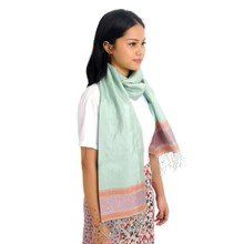 Foulard & Sciarpe: silk shawl from Myanmar – Nuovo e nell'imballaggio originale da Champéry venduto da ced_vlj6