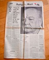 Daily Mail 1965 – Winston Churchill Todes-Ausgabe