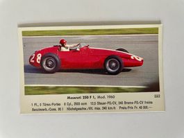 Eikon Sammelbild 222 / Maserati 250 F 1