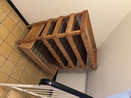 Scaffale in legno massello, fatto a mano - robusto!