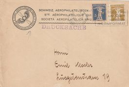 Flugpost 1933 Aerophilatelisten mit Tellen - Mischfrankatur