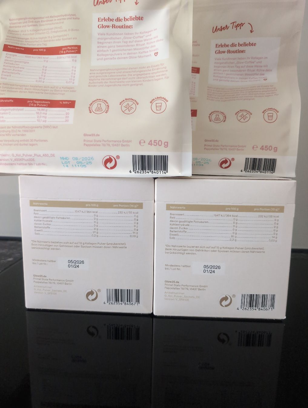 Lebensmittel & Spezialitäten: Glow25 Kollagen Pulver und Plus – Neu und originalverpackt aus Alberswil von __colafroeschli__ 2