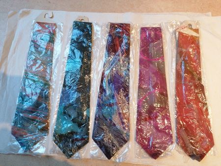 5x Batik Seidenkrawatten Krawatten Set Boom Baba neu